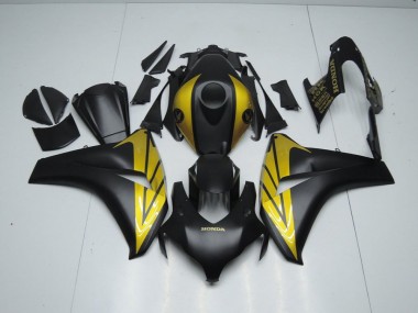 Negro Mate & Oro Carenado Moto Honda CBR 1000 RR 08-11