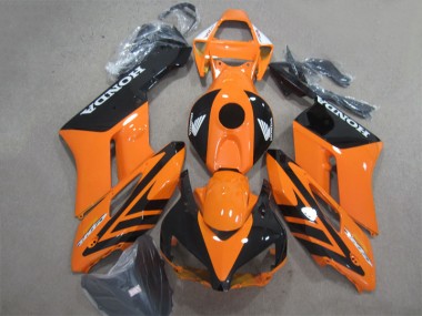 Negro Naranja ABS Moto Plástico Honda CBR 1000 RR 04-05