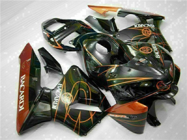 Negro Naranja BACARDI Carenado Moto Honda CBR 600 RR 05-06