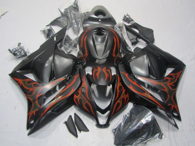 Negro Naranja Llama Carenado Moto Honda CBR 600 RR 09-12