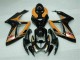 Negro Naranja Plástico Moto Suzuki GSXR 600 / 750 K6 06-07 Negro Naranja Plástico Moto Suzuki GSXR 600 / 750 K6 06-07