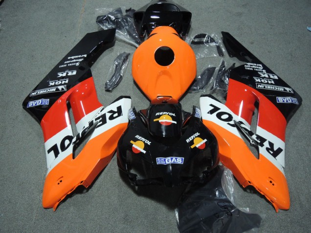 Negro Naranja Repsol Kits ABS Carenado Motocicleta Honda CBR 1000 RR 04-05