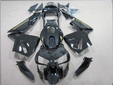 Negro Oro Calcomanías Kits Completo Carenado Moto ABS Honda CBR 600 RR 03-04