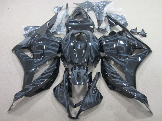 Negro Plata Llama Kits Carenado Moto Honda CBR 600 RR 09-12