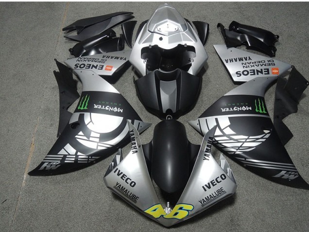 Negro Plata Monster IVECO 46 Carenado Moto Honda CBR 600 RR 07-08