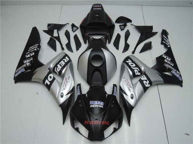 Negro Plata Repsol ABS Kits Carenado Moto Honda CBR 1000 RR 04-05
