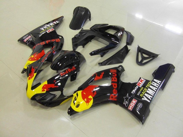 Negro Red Bull Carenado Moto Yamaha R1 00-01