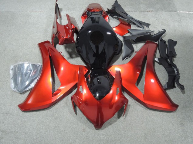 Negro Rojo ABS Moto Plástico Honda CBR 1000 RR 08-11