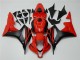Negro Rojo ABS Moto Plásticos Honda CBR 600 RR 07-08 Negro Rojo ABS Moto Plásticos Honda CBR 600 RR 07-08