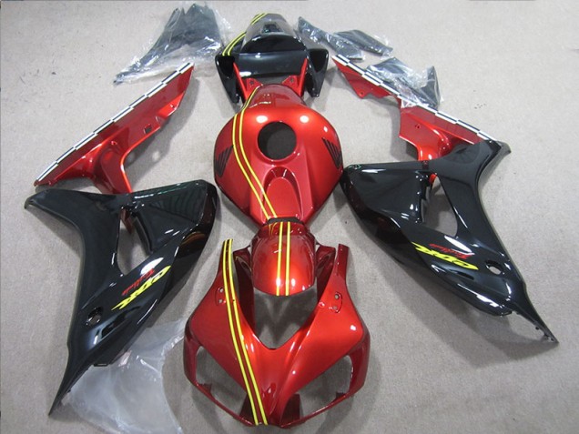Negro Rojo Amarillo Kit Carenado Inyección Honda CBR 1000 RR 06-07