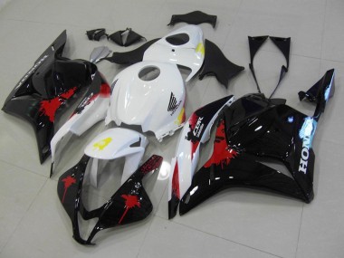Negro Rojo Blanco Moto Plástico Honda CBR 600 RR 09-12