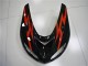 Negro Rojo Carenado Moto Kawasaki ZX10R 06-07