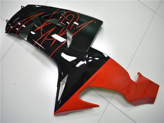 Negro Rojo Carenado Moto Kawasaki ZX10R 06-07