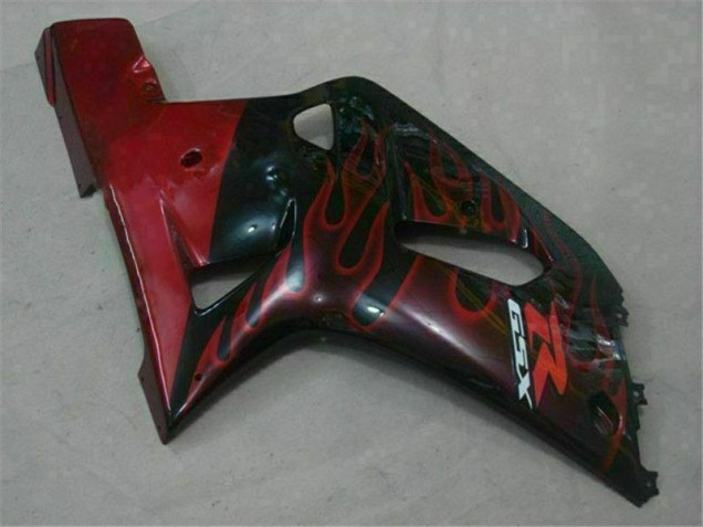 Negro Rojo Carenado Moto Suzuki GSXR 600 / 750 K1 K2 K3 01-03