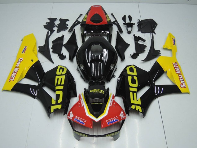 Negro Rojo HRC Carenado Moto Honda CBR 1000 RR 12-16 Negro Rojo HRC Carenado Moto Honda CBR 1000 RR 12-16