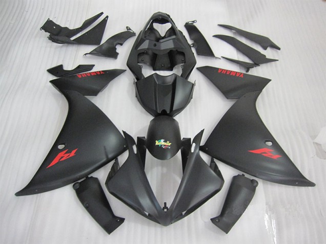 Negro Rojo Kit Completo Carenado Moto Yamaha R1 09-11