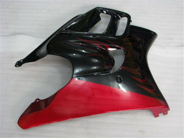 Negro Rojo Llama ABS Moto Plástico Honda CBR 600 F3 95-98