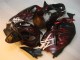 Negro Rojo Llama Carenado Moto Suzuki GSXR 1300 Hayabusa 96-07