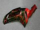 Negro Rojo Llama Kit Carenado Moto Kawasaki ZX6R 07-08