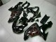 Negro Rojo Llama Kits Completo Carenado Moto Kawasaki ZX10R 06-07