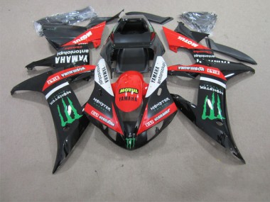 Negro Rojo Motul Carenado Moto Yamaha R1 02-03