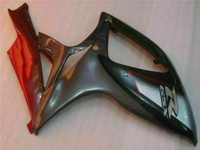 Negro Rojo Plástica Moto Suzuki GSXR 600 / 750 K6 06-07 Negro Rojo Plástica Moto Suzuki GSXR 600 / 750 K6 06-07