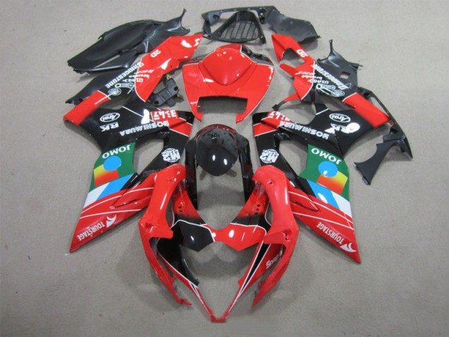 Negro Rojo Verde Carenado Moto Suzuki GSXR 1000 K5 05-06 Negro Rojo Verde Carenado Moto Suzuki GSXR 1000 K5 05-06
