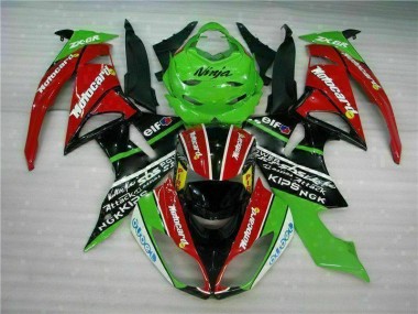 Negro Rojo Verde Motocard Carenado Moto Kawasaki ZX6R 09-12
