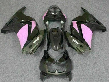 Negro Rosa Ninja Carenado Moto Kawasaki EX250 08-12