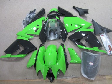 Negro Verde Carenado Moto Kawasaki ZX10R 03-05