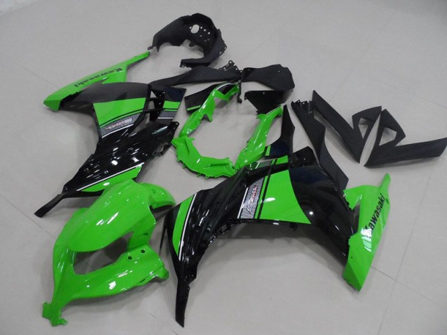 Negro Verde Kit Carenado ABS Completo Kawasaki ZX 300R 13-16 Negro Verde Kit Carenado ABS Completo Kawasaki ZX 300R 13-16