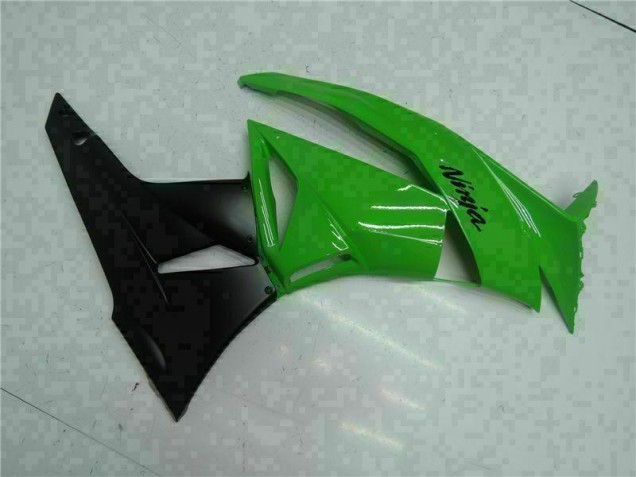 Negro Verde Kit Carenado Inyección Kawasaki ZX6R 09-12 Negro Verde Kit Carenado Inyección Kawasaki ZX6R 09-12