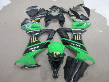 Negro Verde Monster Carenado Moto Kawasaki ZX10R 08-10