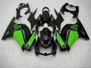 Negro Verde Ninja Carenado Moto Kawasaki EX250 08-12