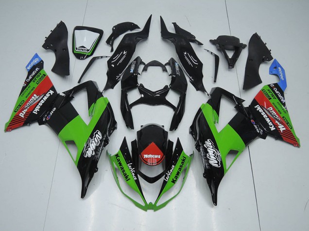 Negro Verde Roja Motocard Carenado Moto Kawasaki ZX6R 13-18 Negro Verde Roja Motocard Carenado Moto Kawasaki ZX6R 13-18