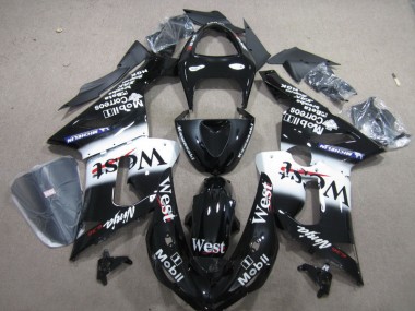 Negro West Mobil Ninja 636 Carenado Moto Kawasaki ZX6R 05-06