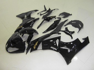 Negro con Oro Pegatinas Carenado Moto Kawasaki ZX6R 09-12
