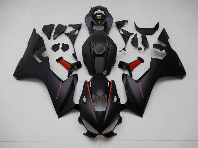 Negro con Rojo Fireblade Carenado Moto Honda CBR 1000 RR 17-23 Negro con Rojo Fireblade Carenado Moto Honda CBR 1000 RR 17-23