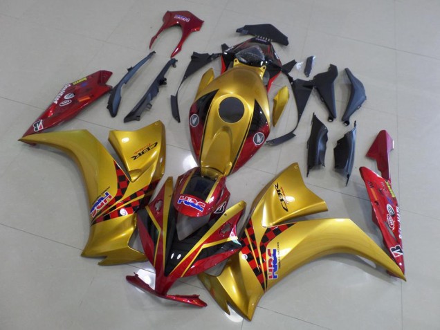 Oro & Oscuro Rojo Carenado Moto Honda CBR 1000 RR 12-16 Oro & Oscuro Rojo Carenado Moto Honda CBR 1000 RR 12-16