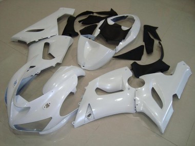 Oscuro Blanco Perla Carenado Moto Kawasaki ZX6R 05-06