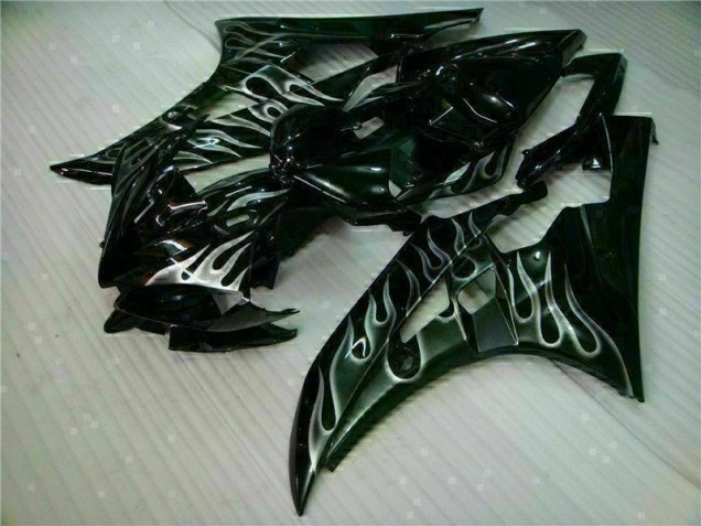 Plata Llama Negro Carenado Moto Yamaha R6 06-07