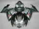 Plata Negro Carenado Moto Suzuki GSXR 600 / 750 K6 06-07 Plata Negro Carenado Moto Suzuki GSXR 600 / 750 K6 06-07
