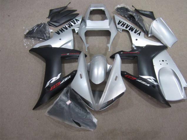 Plata Negro Carenado Moto Yamaha R1 04-06
