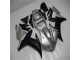 Plata Negro Plástica Moto Yamaha R1 02-03