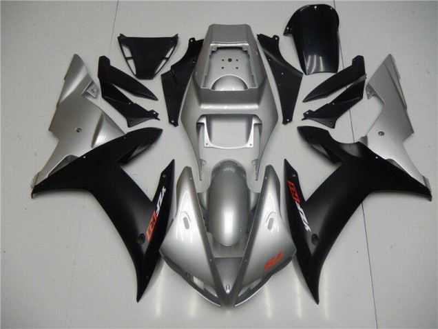 Plata Negro Plástica Moto Yamaha R1 02-03