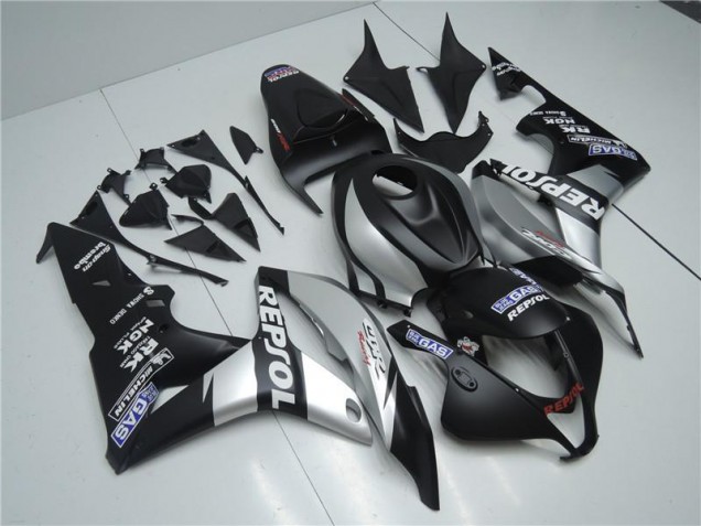 Plata Repsol Negro Carenado Moto Honda CBR 600 RR 07-08 Plata Repsol Negro Carenado Moto Honda CBR 600 RR 07-08