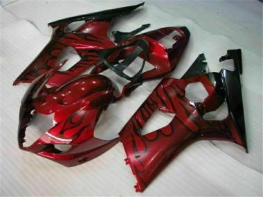 Rojo ABS Moto Plástica Suzuki GSXR 1000 K3 03-04