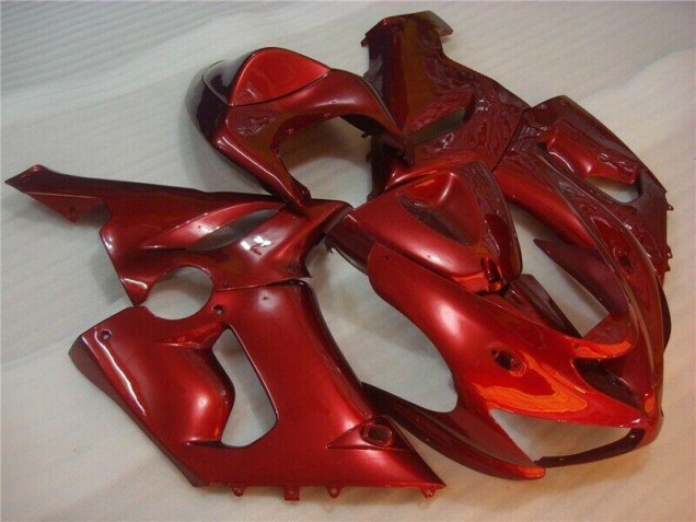 Rojo ABS Moto Plástico Kawasaki ZX6R 05-06
