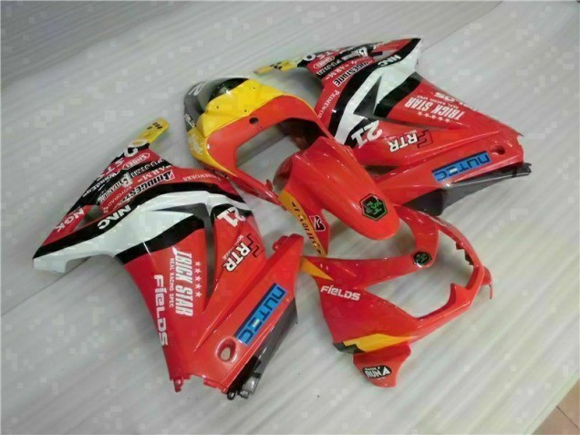 Rojo Amarillo Carenado Moto Kawasaki EX250 08-12 Rojo Amarillo Carenado Moto Kawasaki EX250 08-12