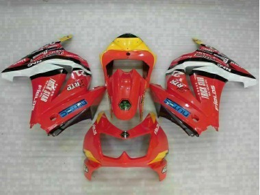 Rojo Amarillo Carenado Moto Kawasaki EX250 08-12